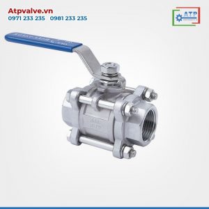 Van bi inox nối ren 3 thân